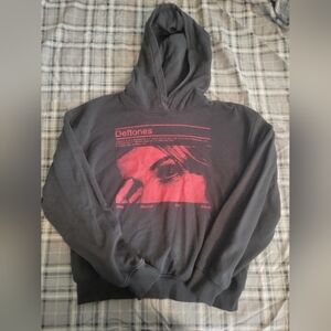 Graphic Deftones Hoodie - Black and Red